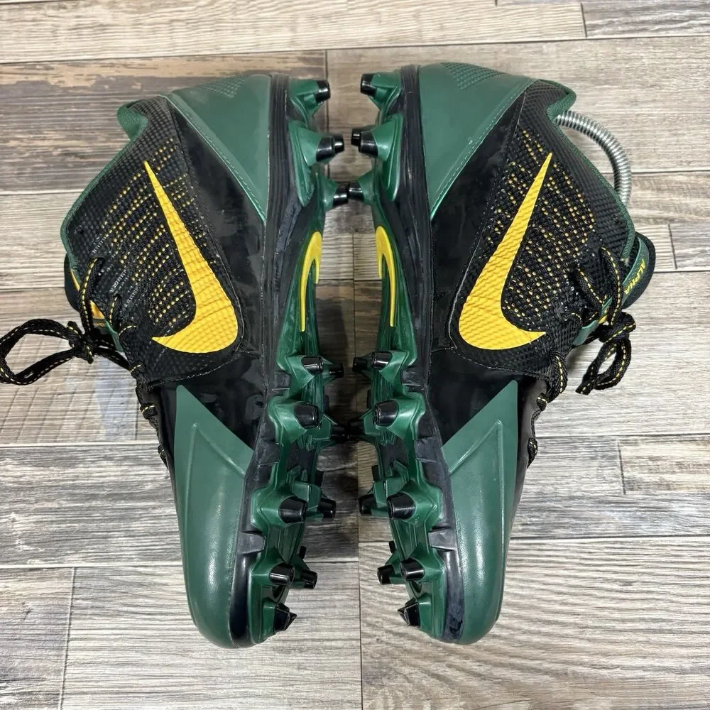 Nike 618055-012 Alpha Pro Low TD Football Cleats Green Bay Packers Men Sz 10.5